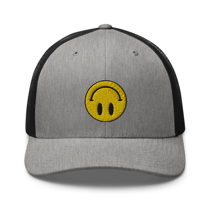 Upside Down Smiley trucker cap