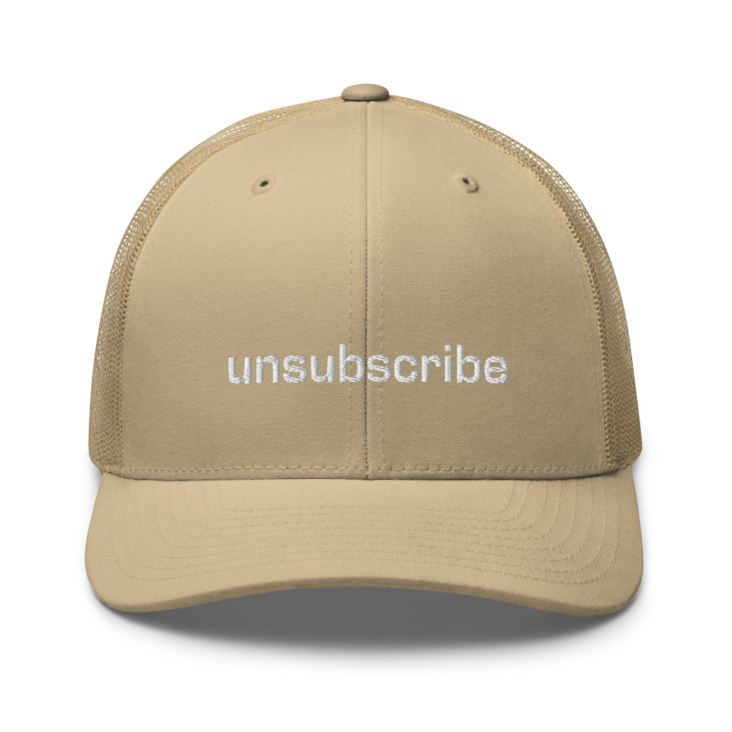 Unsubscribe trucker cap