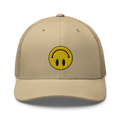 Upside Down Smiley trucker cap