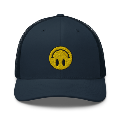 Upside Down Smiley trucker cap