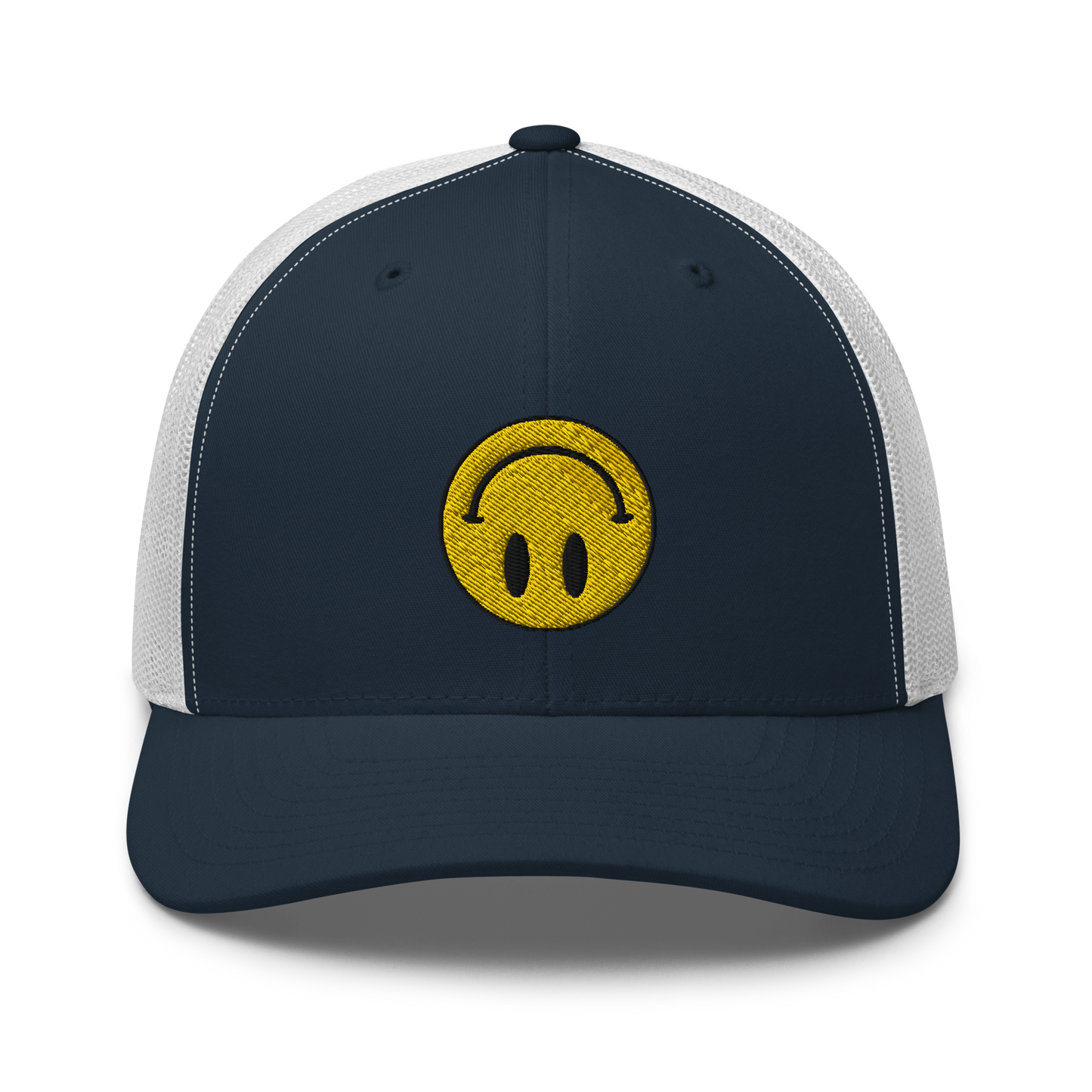 Upside Down Smiley trucker cap