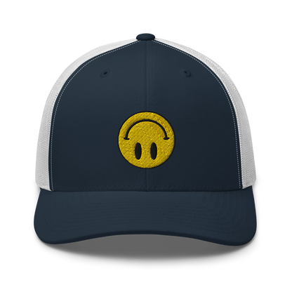 Upside Down Smiley trucker cap