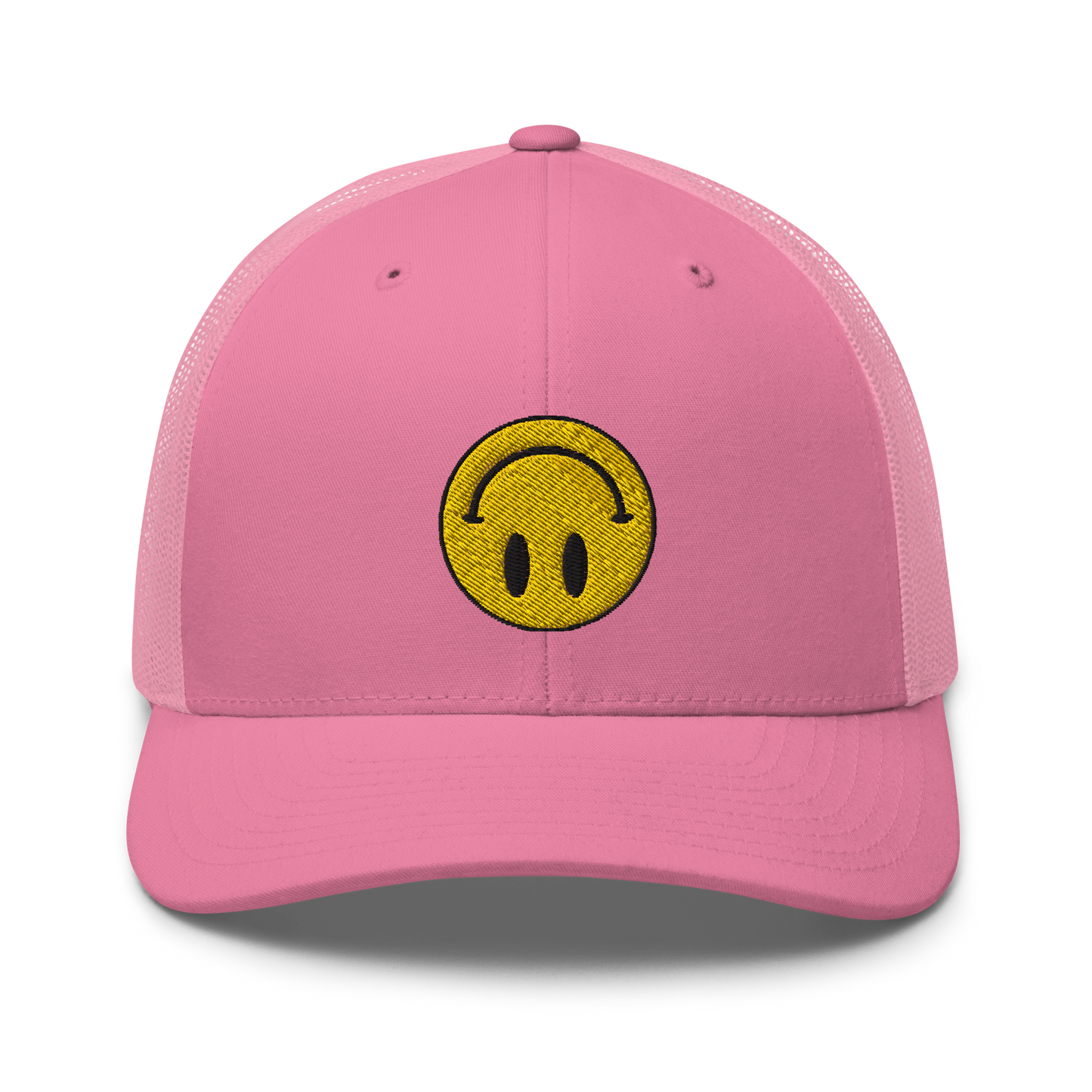 Upside Down Smiley trucker cap