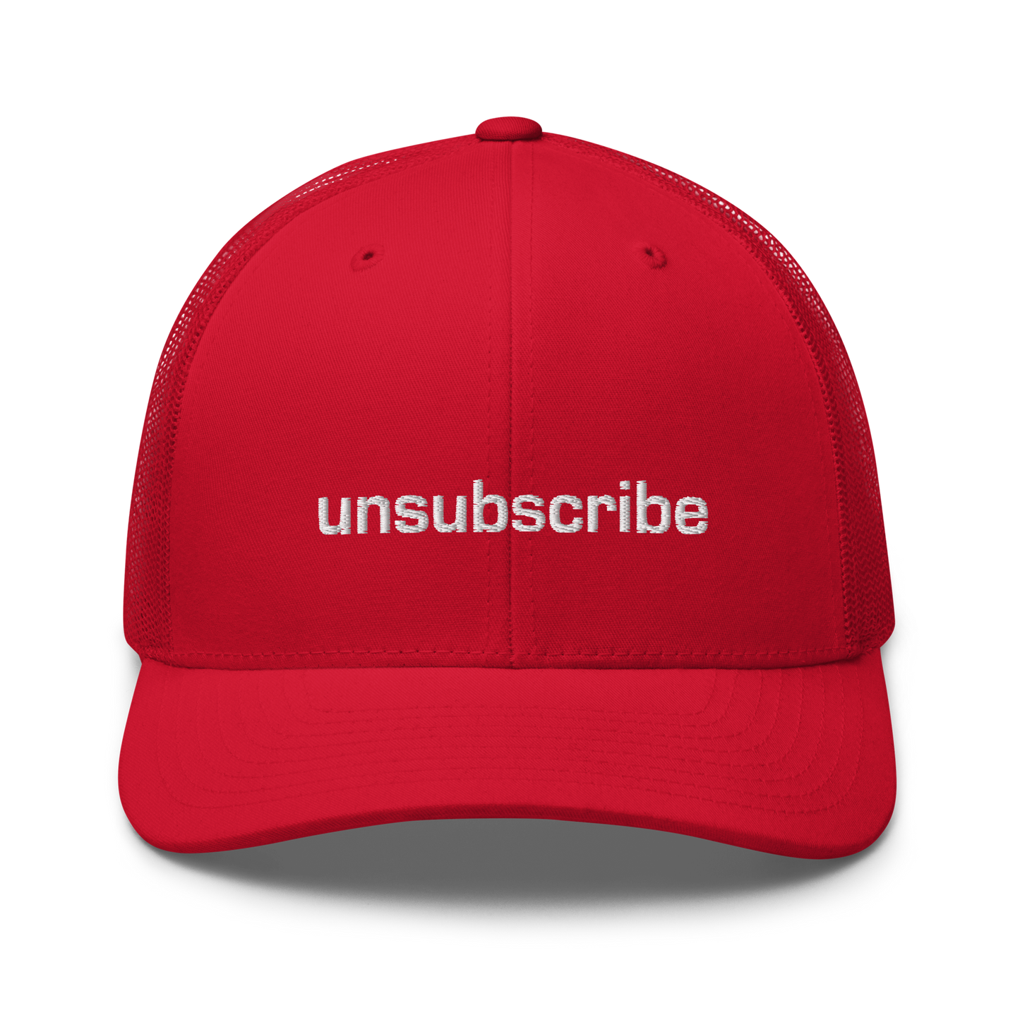 Unsubscribe trucker cap