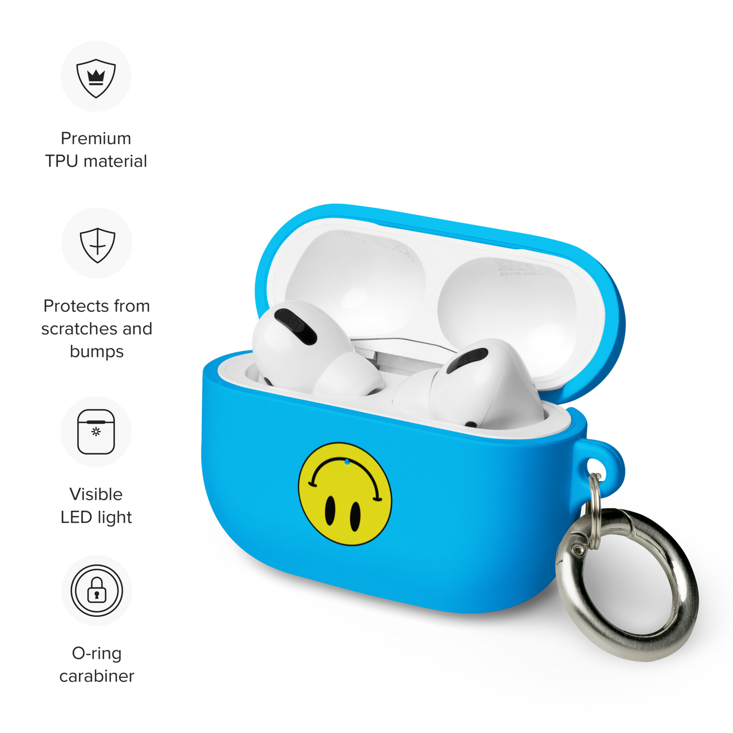 Upside Down Smiley rubber case for AirPods® Pro