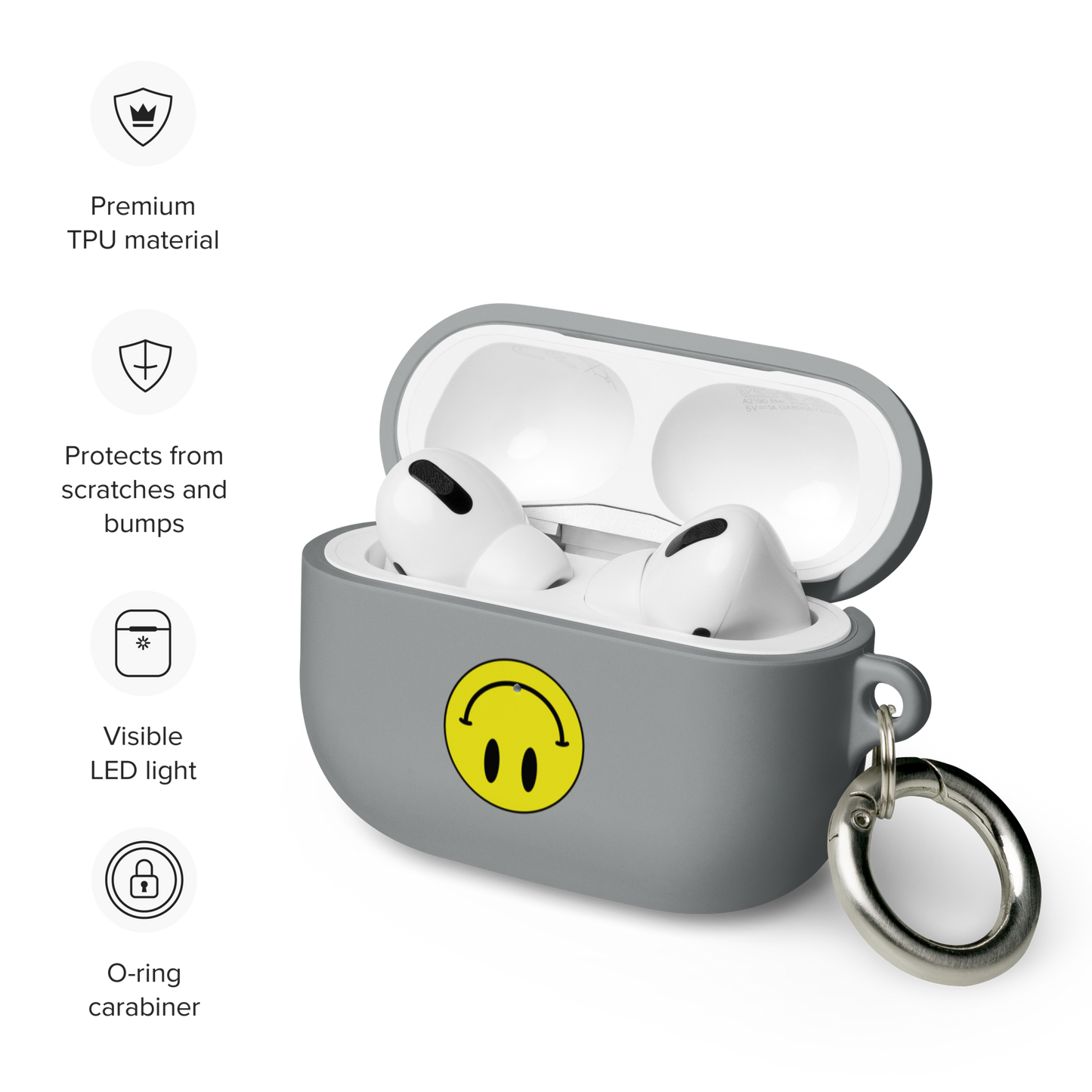 Upside Down Smiley rubber case for AirPods® Pro