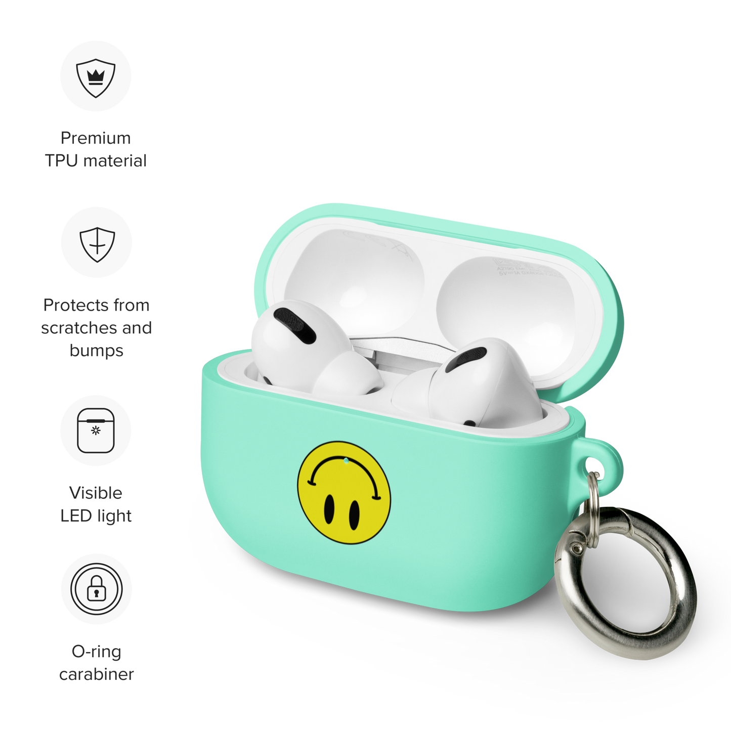 Upside Down Smiley rubber case for AirPods® Pro