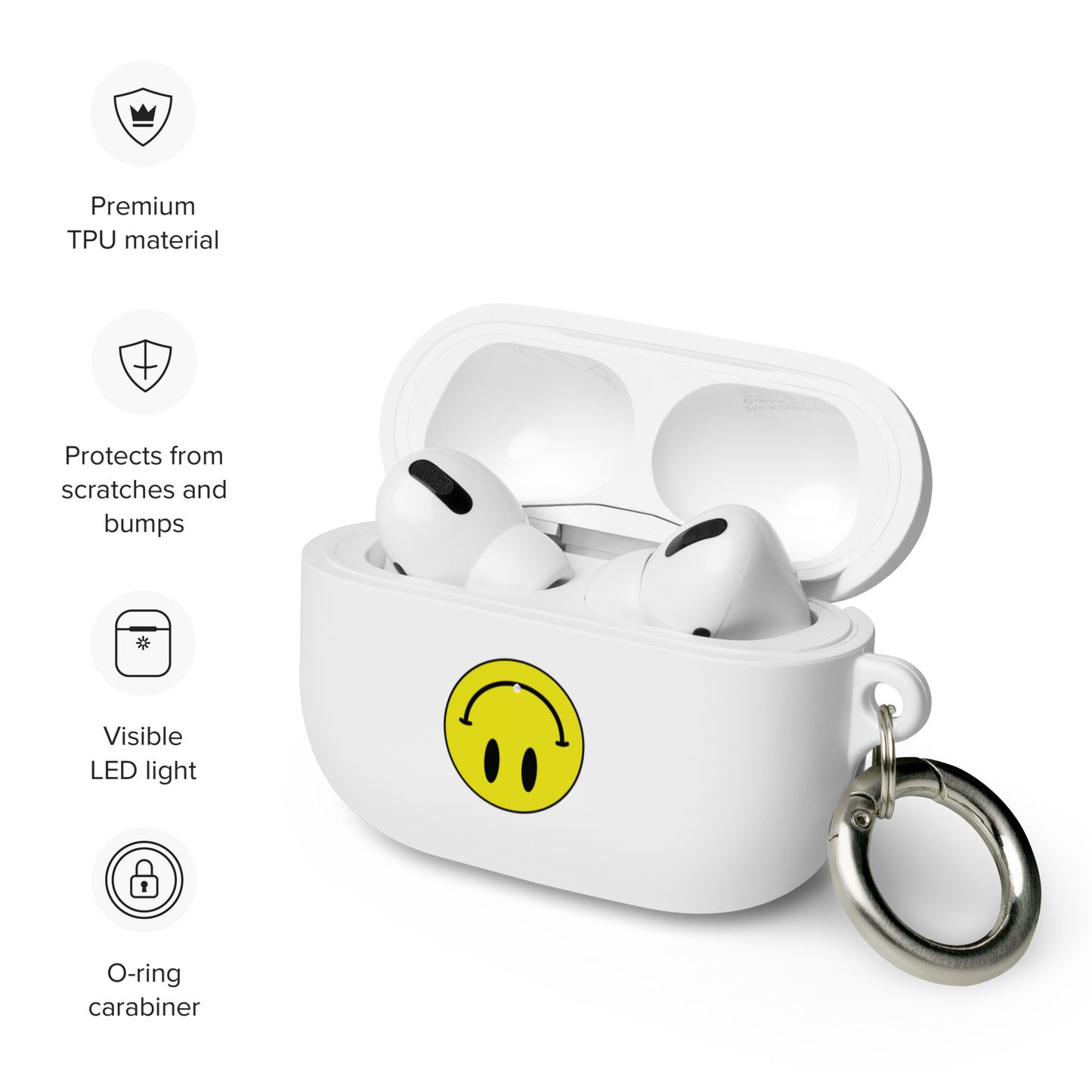 Upside Down Smiley rubber case for AirPods® Pro