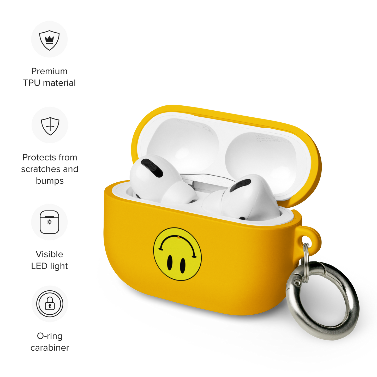 Upside Down Smiley rubber case for AirPods® Pro