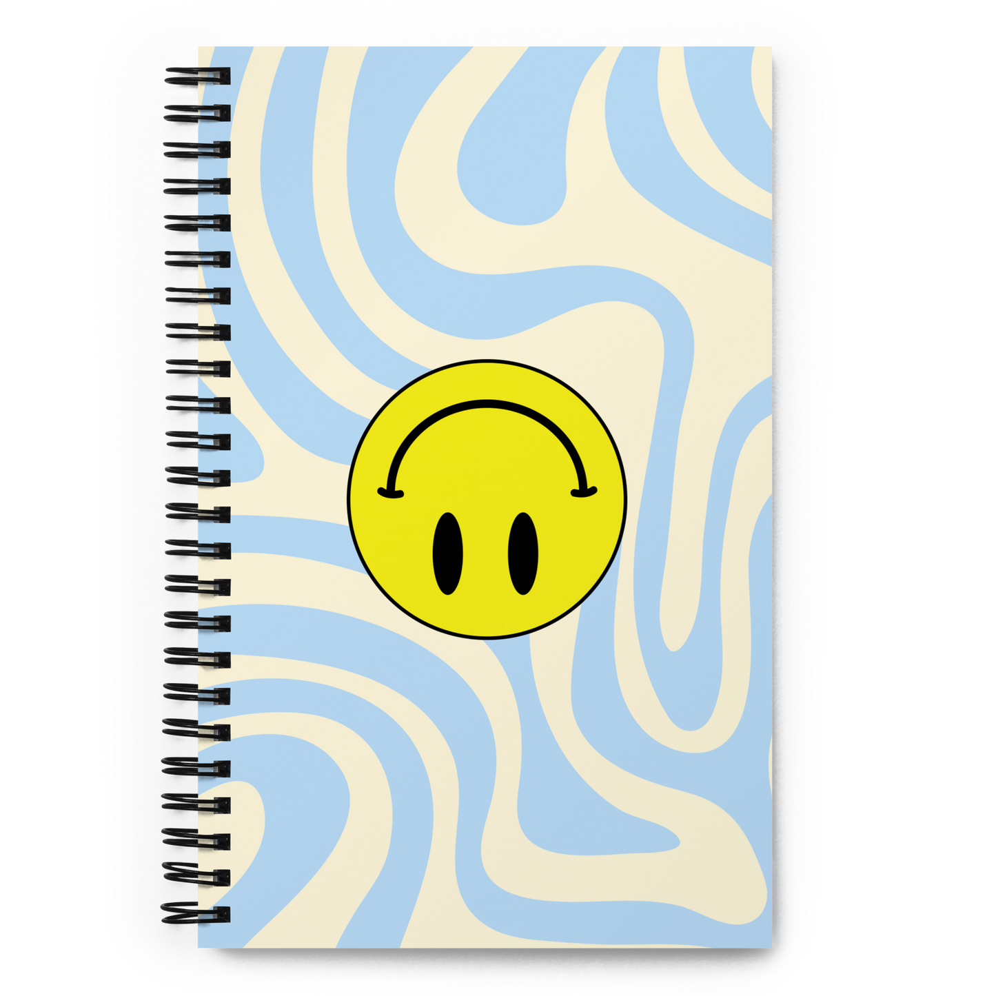 Upside Down Smiley notebook