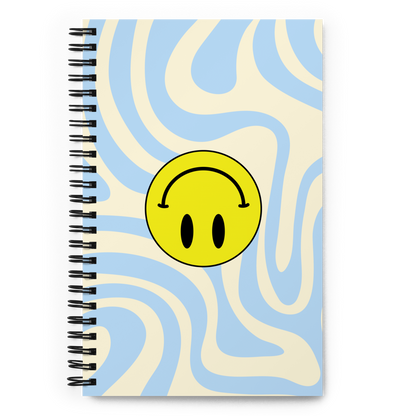 Upside Down Smiley notebook