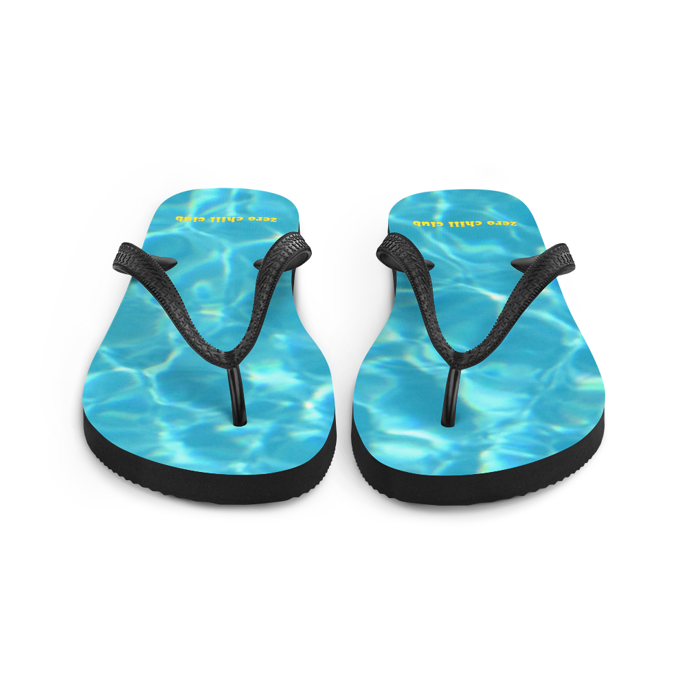 Zero Chill Club flip-flops