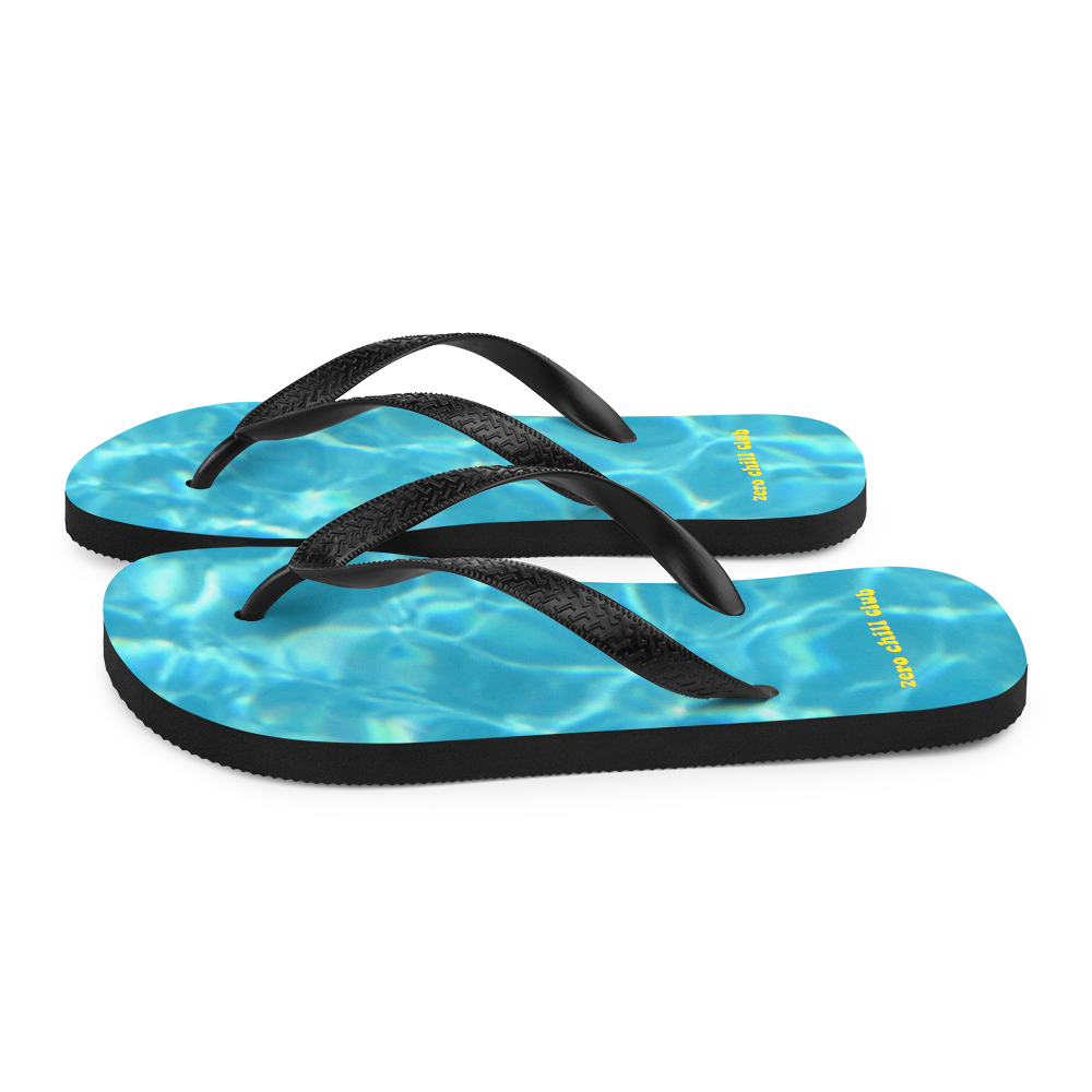 Zero Chill Club flip-flops