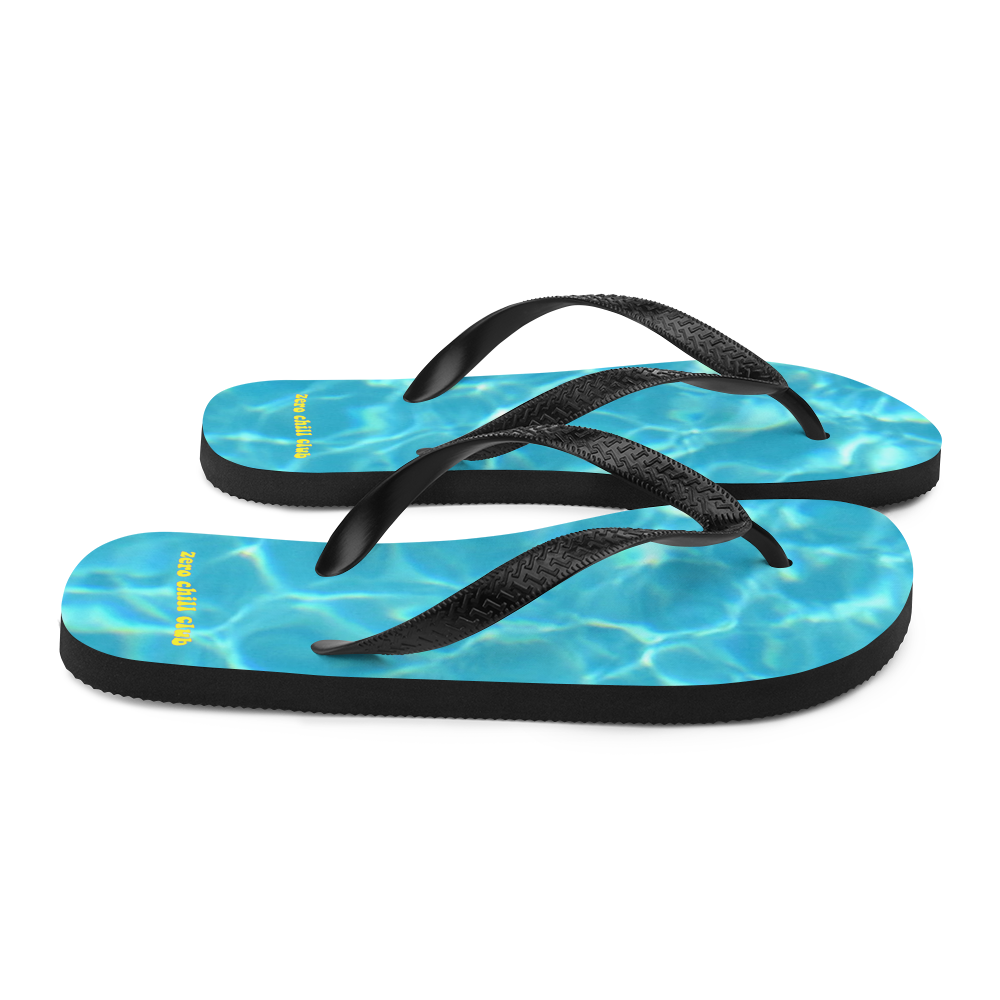 Zero Chill Club flip-flops