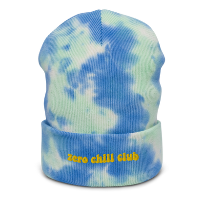 Zero Chill Club tie-dye beanie