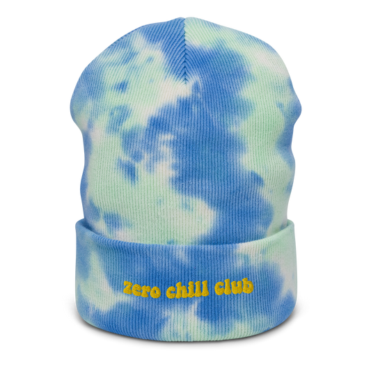 Zero Chill Club tie-dye beanie