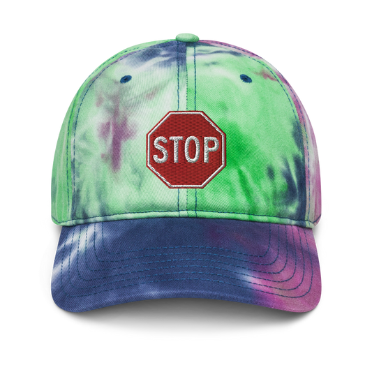 STOP! tie-dye hat