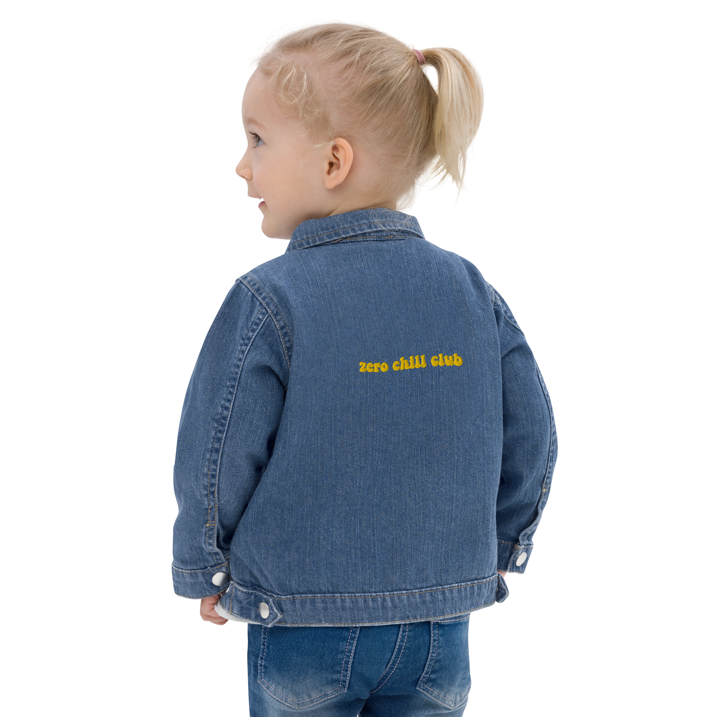 Zero Chill Club toddler organic denim jacket