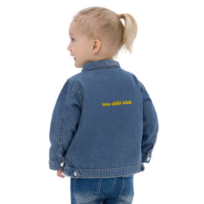 Zero Chill Club toddler organic denim jacket