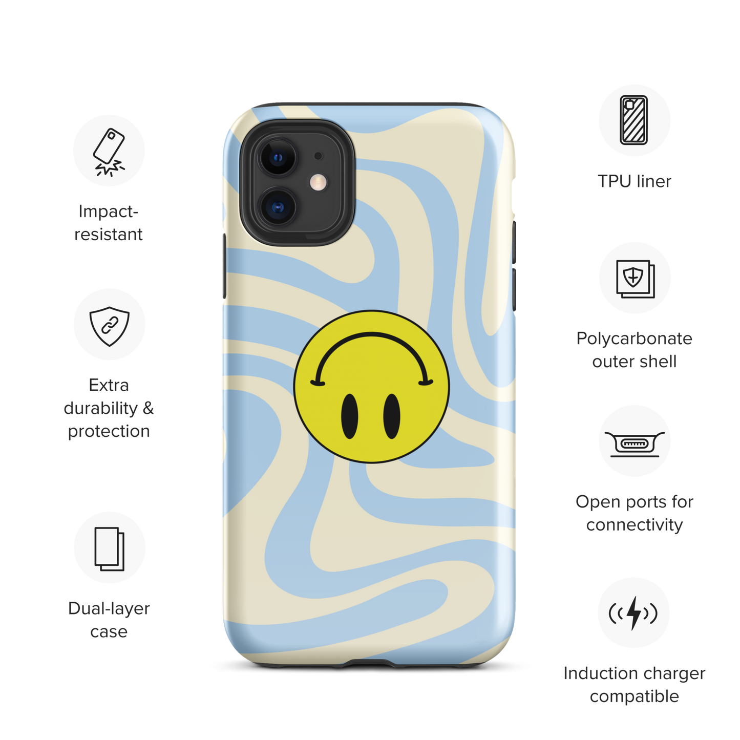 Upside Down Smiley case for iPhone®