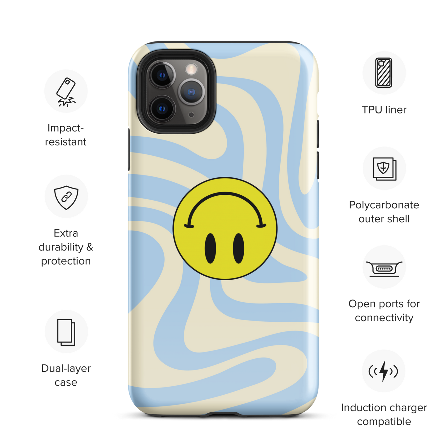 Upside Down Smiley case for iPhone®