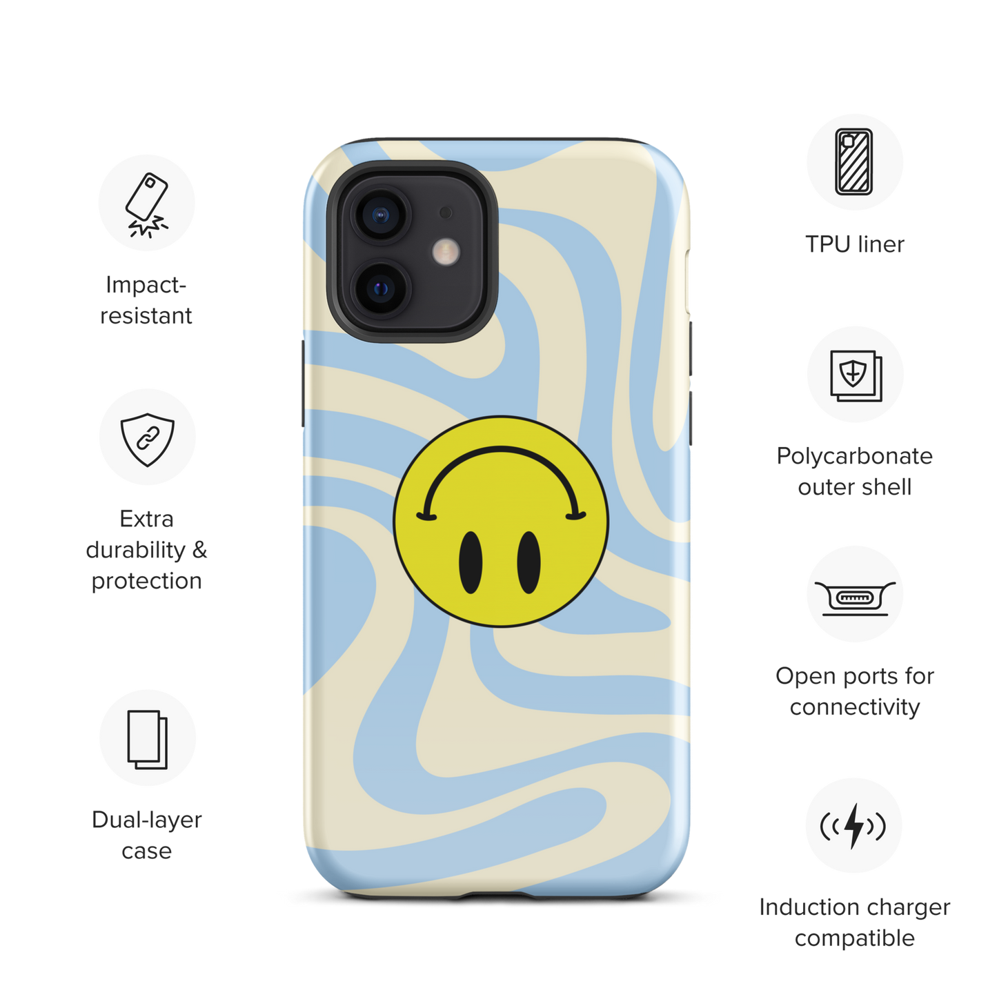 Upside Down Smiley case for iPhone®