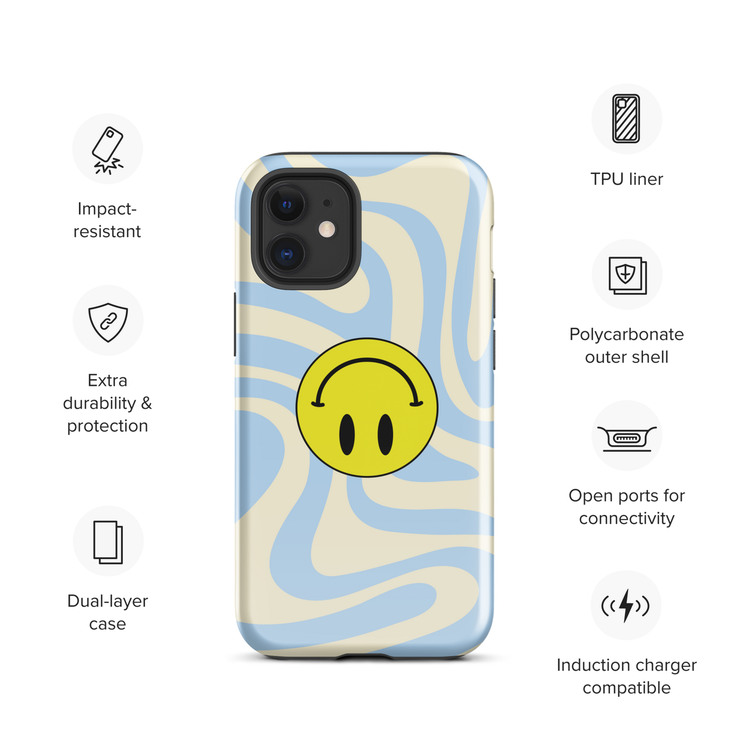 Upside Down Smiley case for iPhone®