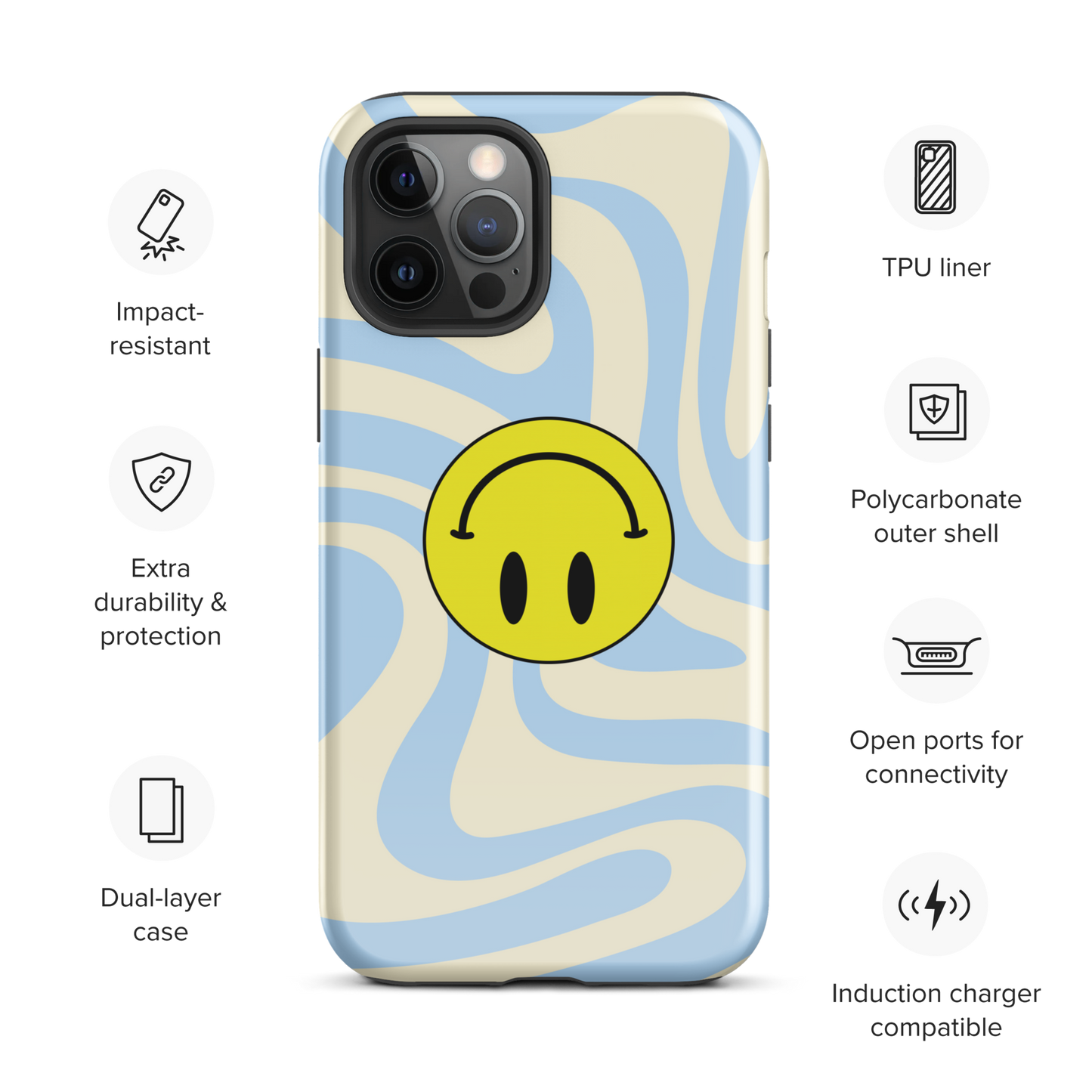 Upside Down Smiley case for iPhone®