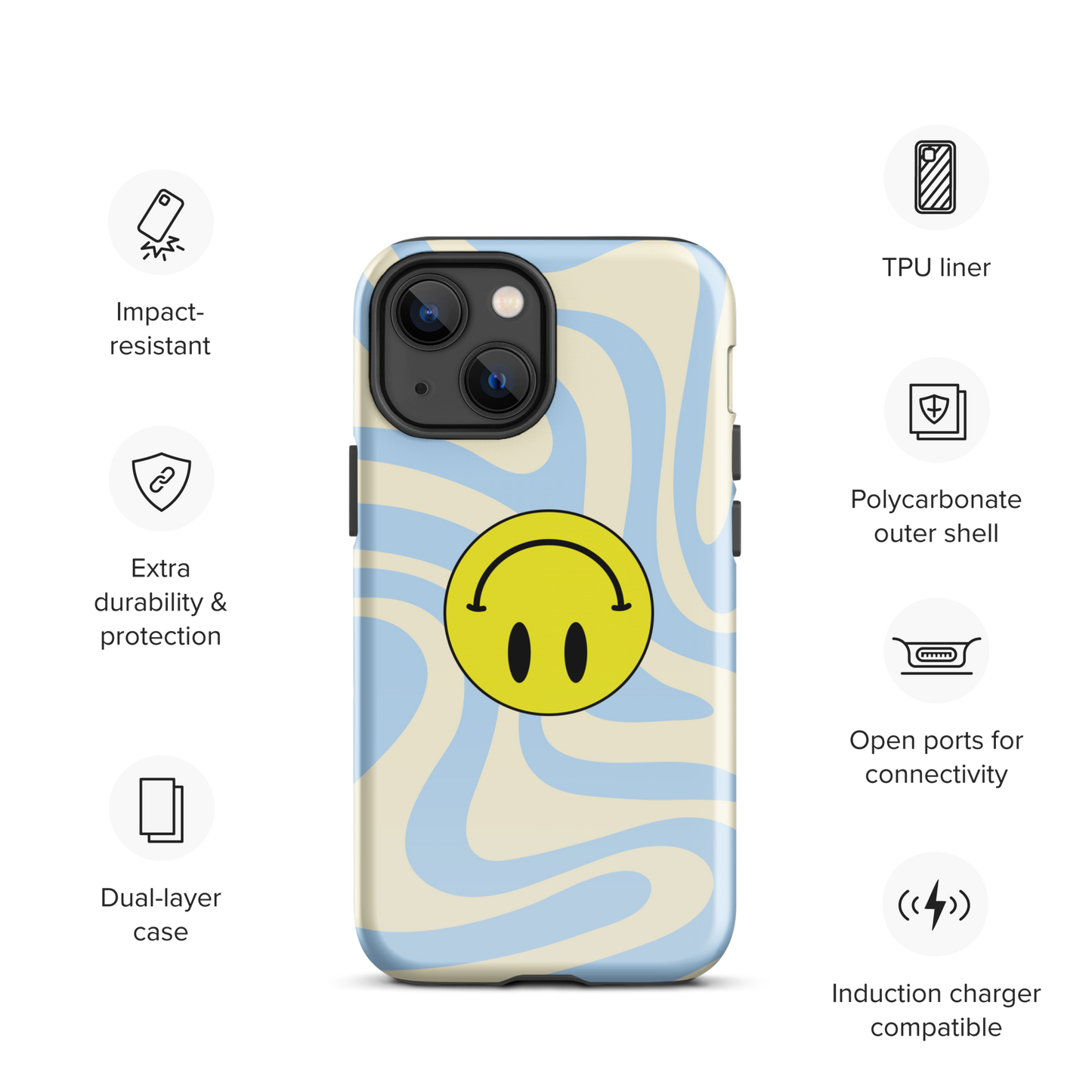 Upside Down Smiley case for iPhone®