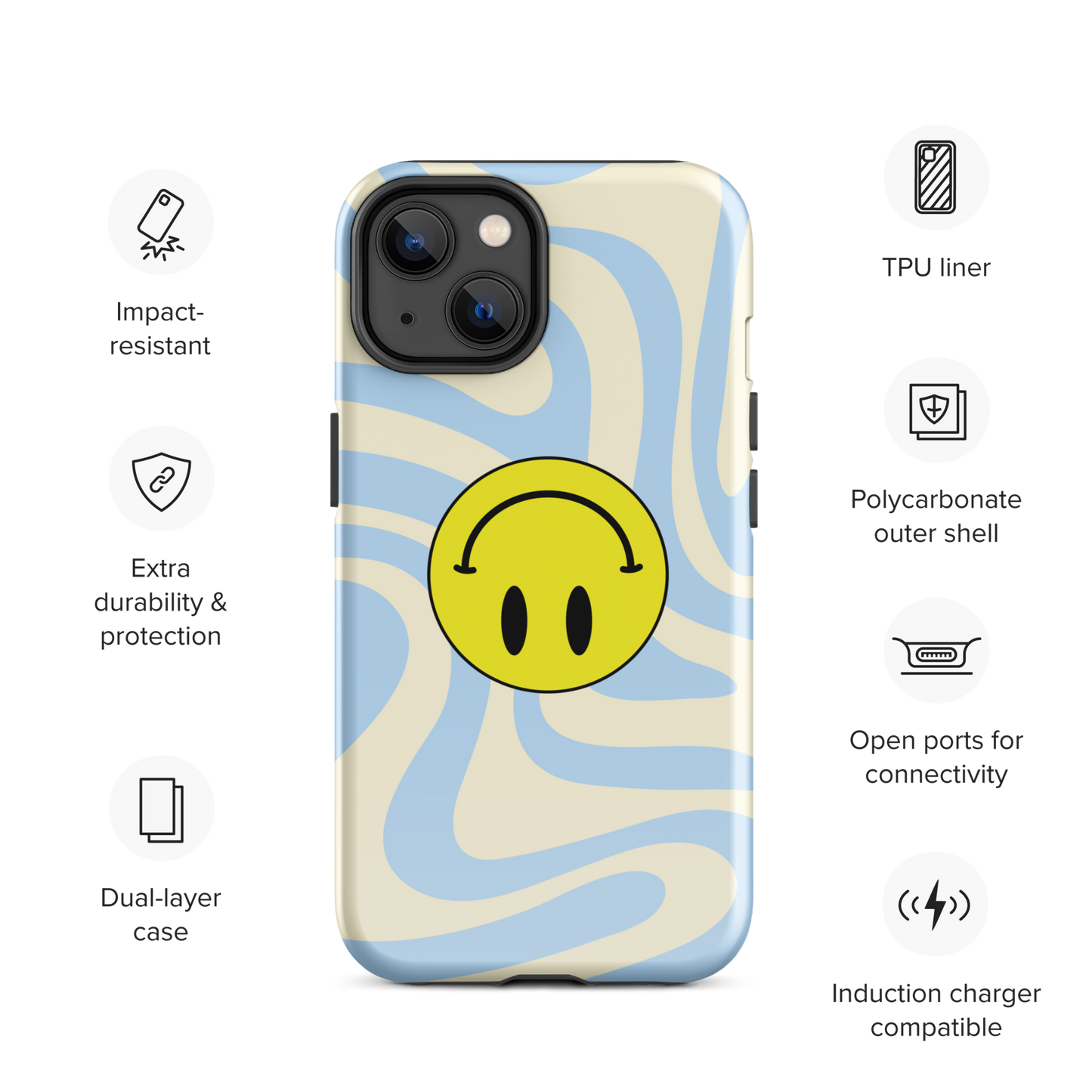 Upside Down Smiley case for iPhone®