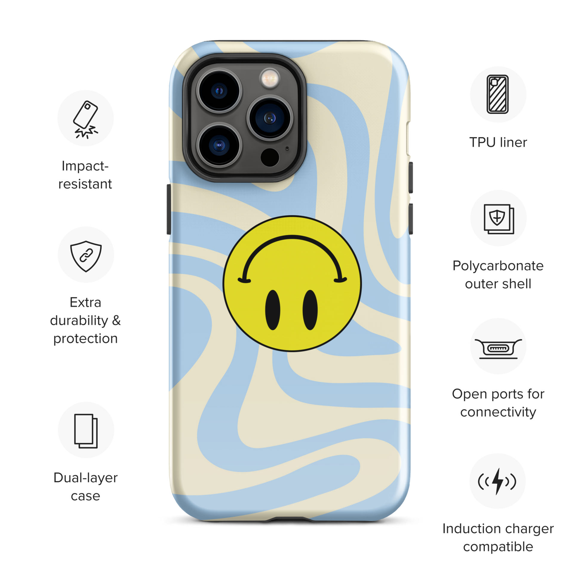 Upside Down Smiley case for iPhone® – Zero Chill Club Upside Down Smiley case for iPhone® – Zero Chill Club