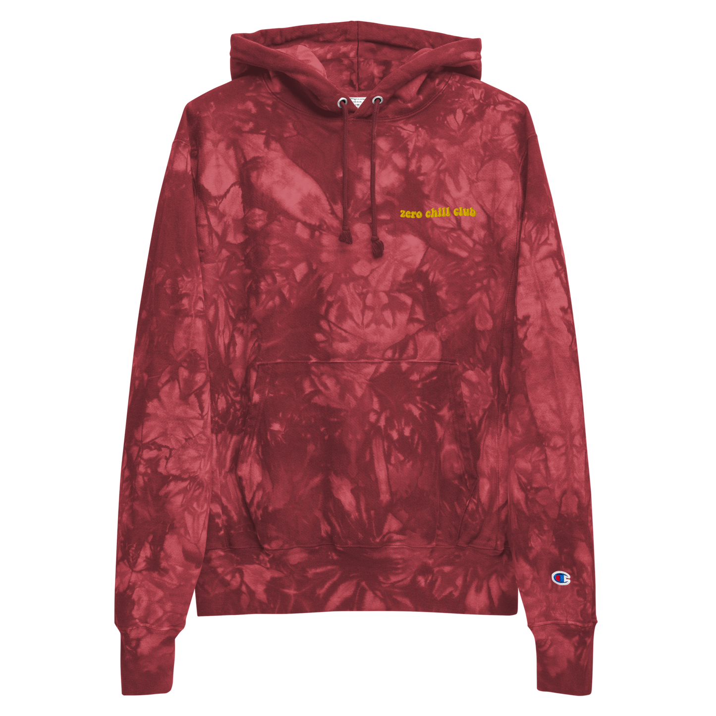 Zero Chill Club x Champion tie-dye hoodie (unisex)