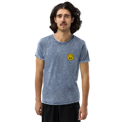 Upside Down Smiley denim tee