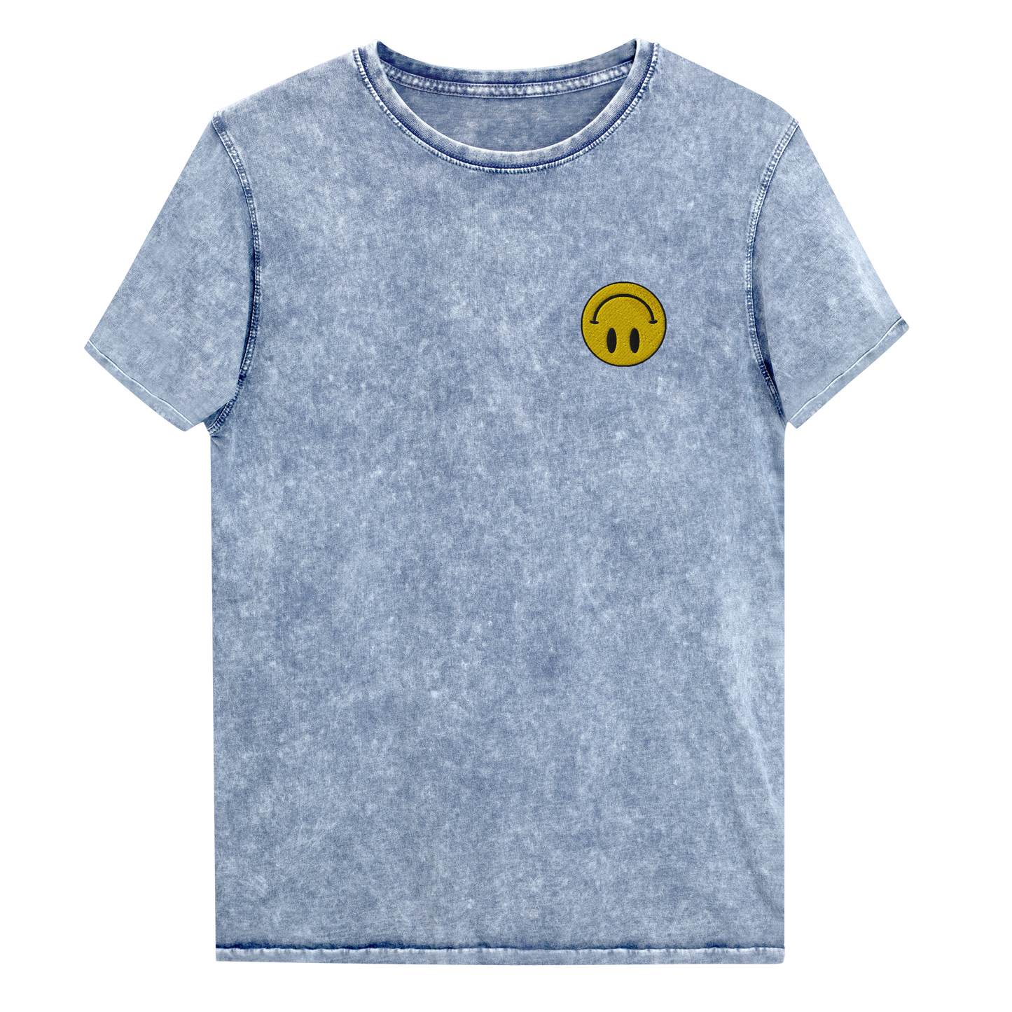 Upside Down Smiley denim tee