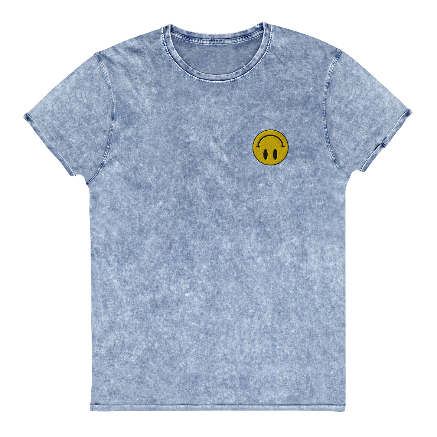 Upside Down Smiley denim tee