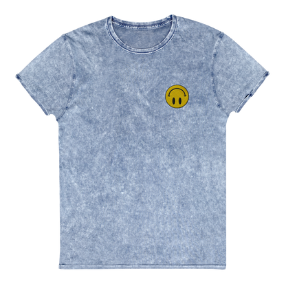 Upside Down Smiley denim tee