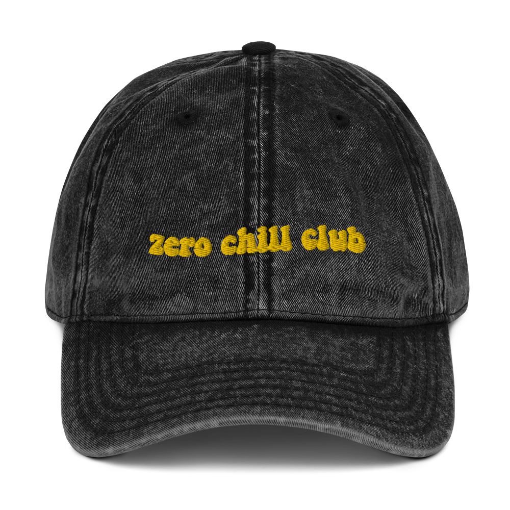 Zero Chill Club vintage cotton twill cap