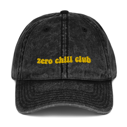 Zero Chill Club vintage cotton twill cap