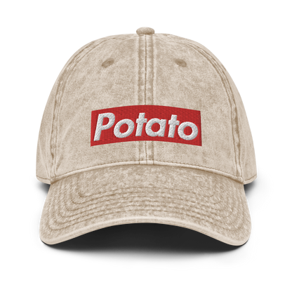 POTATO vintage cotton twill cap