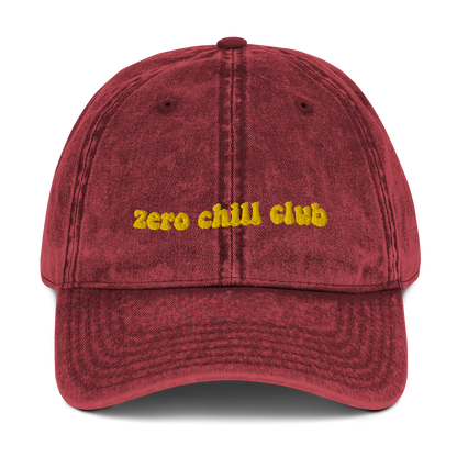 Zero Chill Club vintage cotton twill cap