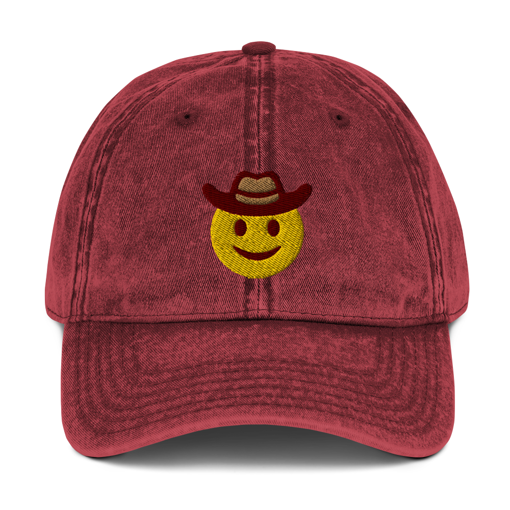 Yeehaw! vintage cotton twill cap