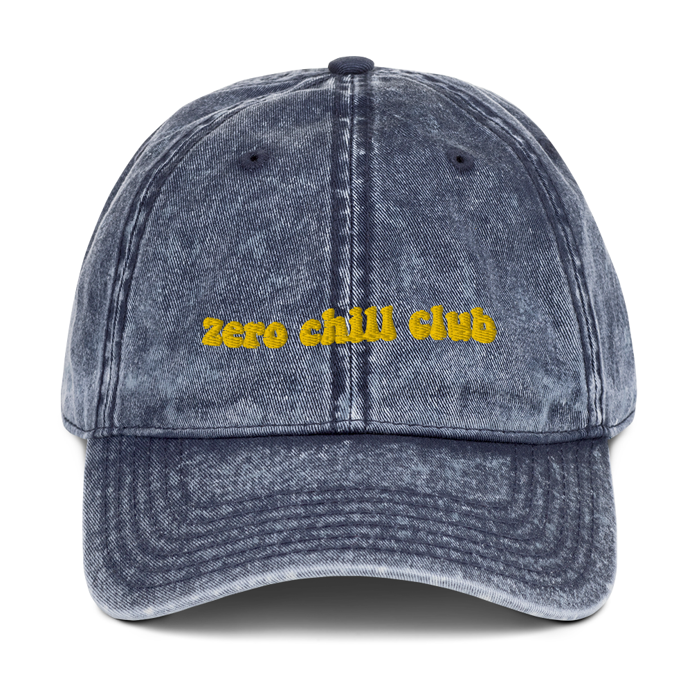 Zero Chill Club vintage cotton twill cap