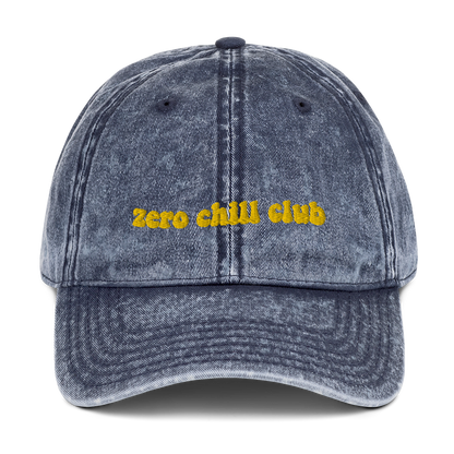 Zero Chill Club vintage cotton twill cap